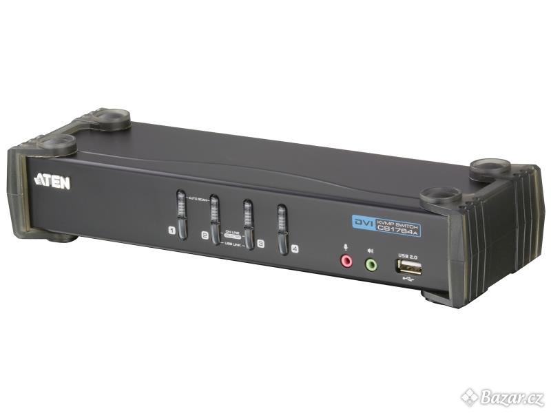 KVM přepínač ATEN CS-1764A (USB DVI/Audio)