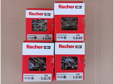Fischer Power-Fast vruty - Terasové vruty. Nerez A2 - skladem