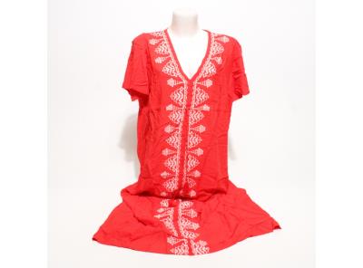 Dámské letní šaty Bsubseach barva červená