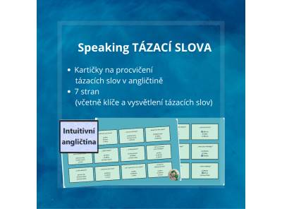 Speaking TÁZACÍ SLOVA (kartičky)