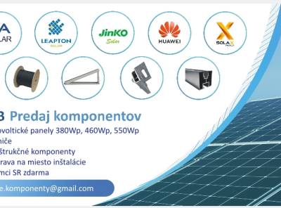 Dodávatel komponentov pre fotovoltaické elektrárne