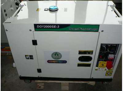 NAFTOVY GENERATOR     SUPER SILENT   DG1200SE 3   9KW ,    230 /380V  , AVR , ATS