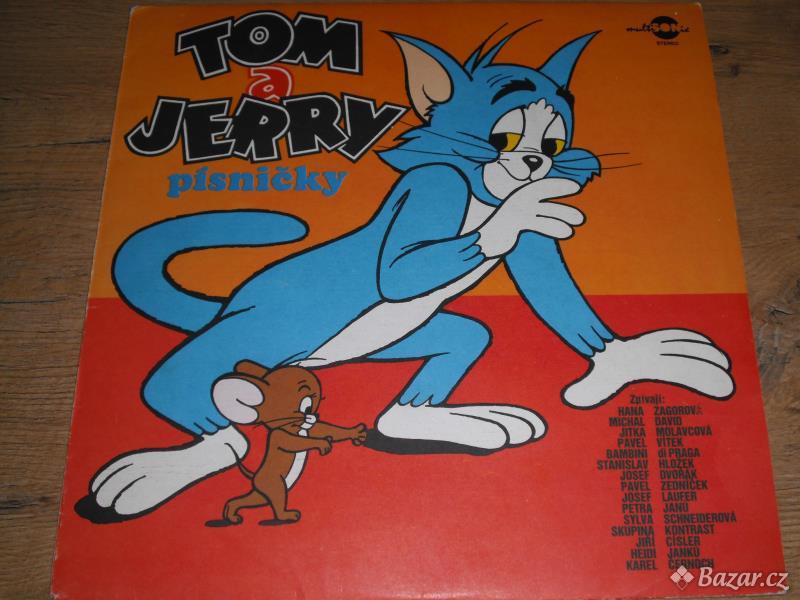 Gramofonová deska Tom a Jerry písničky