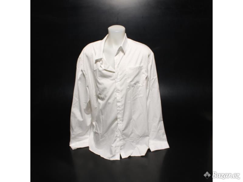 Pánská košile Yaobaole, vel. XXL, bílá