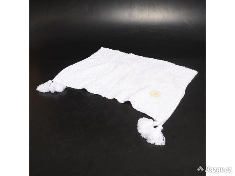 Pletená bílá deka AUSTINCIAGA