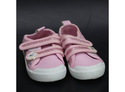 Dětská obuv růžovobílá 13 cm