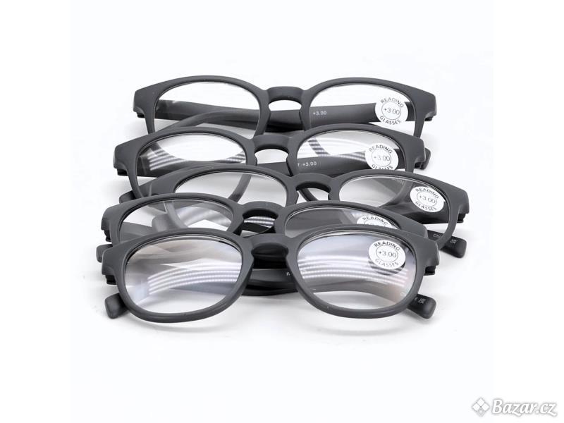 Dioptrické brýle Opulize matná šedá +3.00