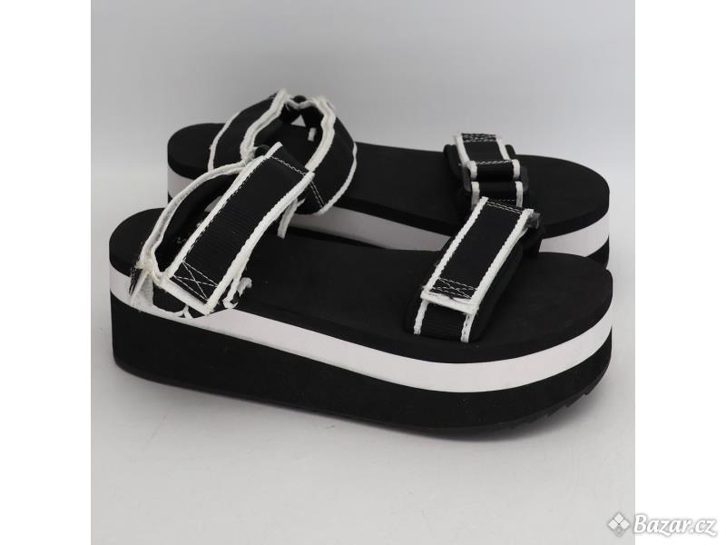 Dámské sandále černobílé vel. 39