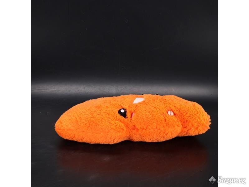 Plyšová oranžová hračka pro děti
