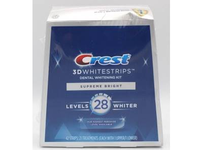 CREST Bělicí pásky 3D White Strips Supreme Bright 42ks