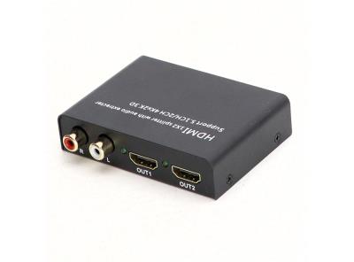 Rozbočovač HDMI LINKFOR 1x2 s extraktorem 