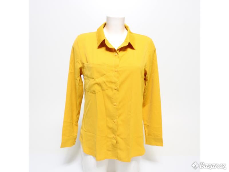 Dámská košile Nonsar žlutá S