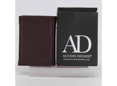 Peněženka Access Denied hnědá 13 x 10 cm