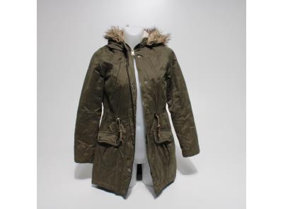 Dámský zelený zimní kabát vel. 34 EUR