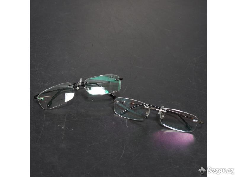 Titanové brýle na čtení Viseng unisex 2ks 
