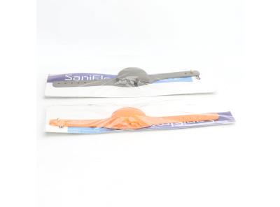 Dezinfekční náramky SaniFlex, oranžová/šedá 