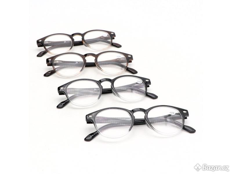 Dioptrické brýle JM, 4 ks, +3,50 dioptr.