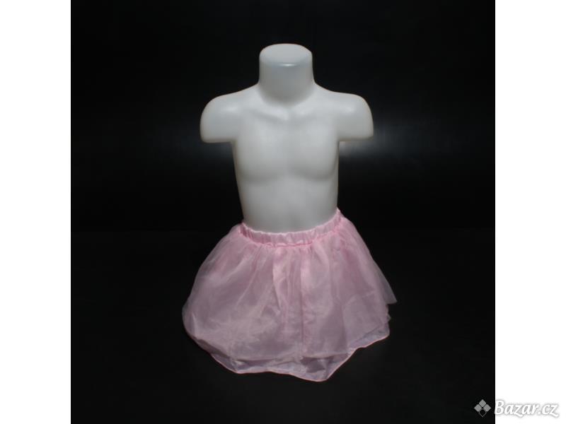 Dívčí sukně barva růžová šířka 27