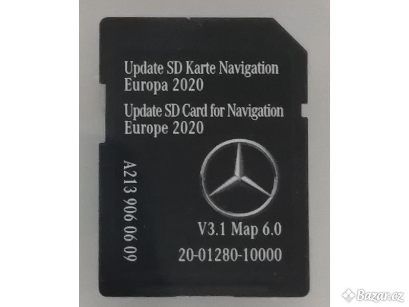 Mapy SD Karta Mercedes AUDIO 20 NTG5.5 2020 (V6