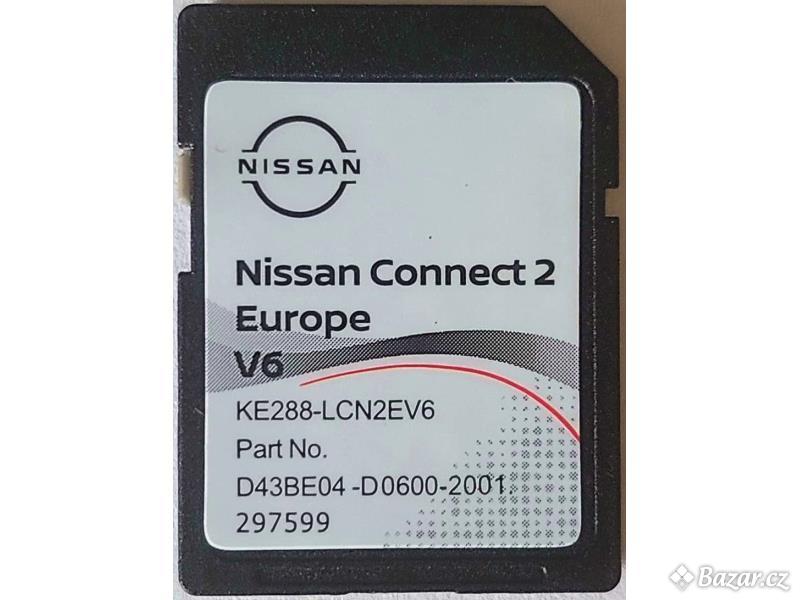 Mapy SD karta Nissan connect 2 V6 Europa 2021