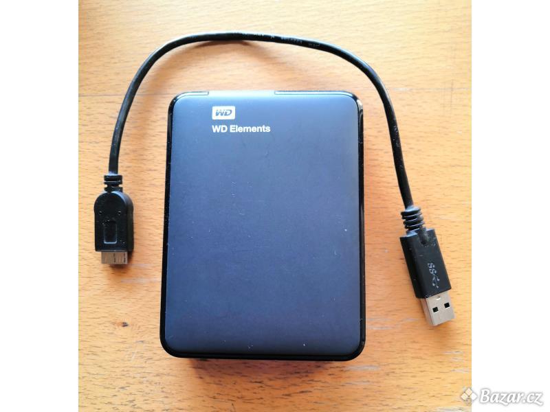 WD Elements Portable 3TB - 1 černý  