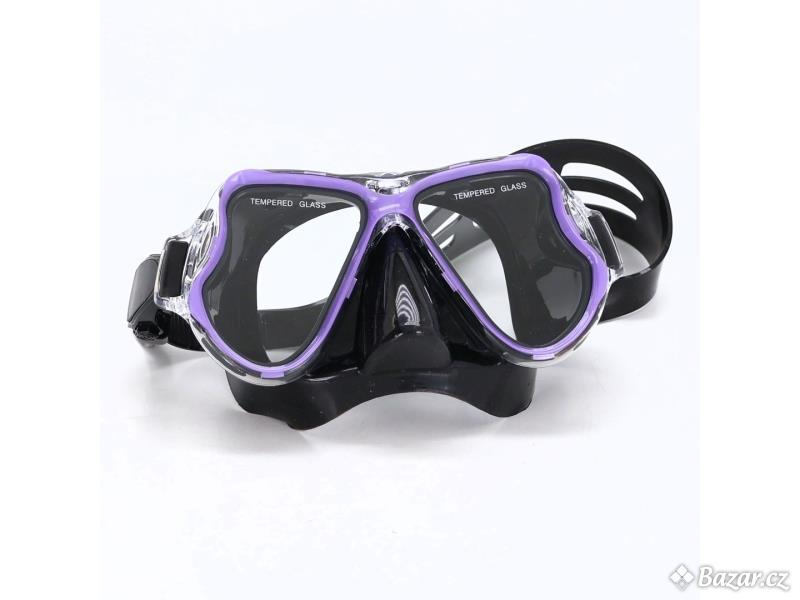 Potápěčské brýle Qcoqce fialové