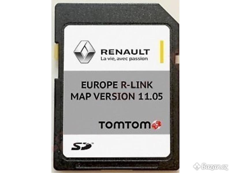 Mapy SD karta Renault R-Link TOM-TOM Europa 2023-24