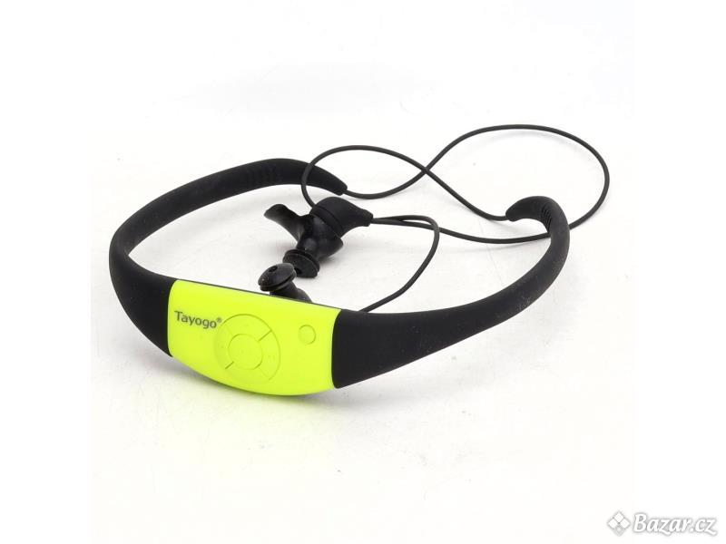MP3 přehrávač Tayogo W16, žlutý vodotěsný