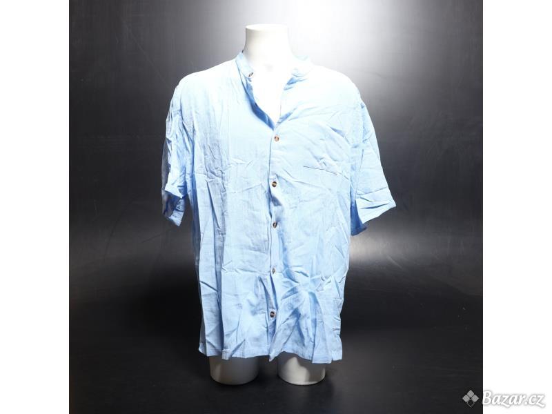 Pánská košile Yaobaole vel. 3XL modrá