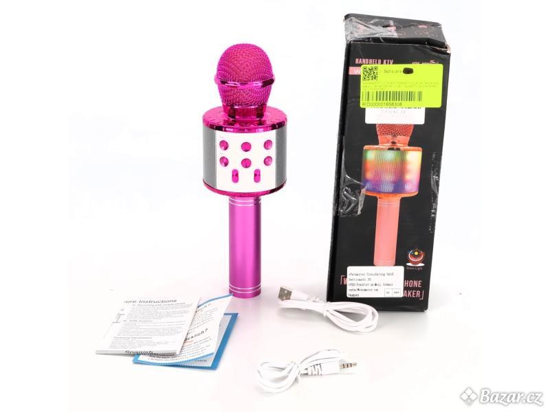 Karaoke mikrofon Fede WS-858L růžový