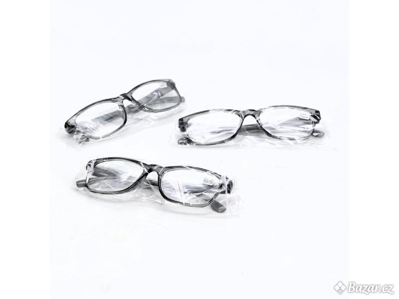 3 páry brýlí na čtení MMOWW unisex