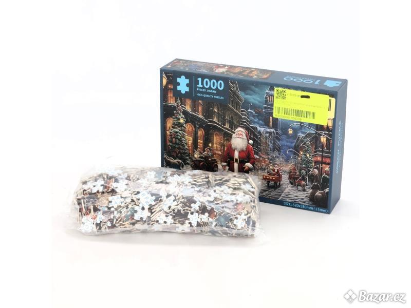 Puzzle MISITU Santa na ulici 1000 dílků