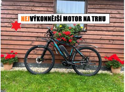 Motor 750W + Baterie 25Ah - 1200Wh = SADA PRO PŘESTAVBU KOLA NA ELEKTROKOLO