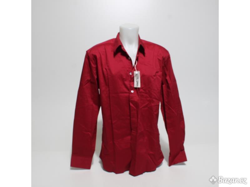 Pánská košile Coofandy červená L