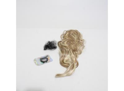 Prodloužení vlasů FESHFEN blond vlnité 53 cm