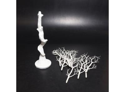 Umělý stromeček Inweder bílý plastový