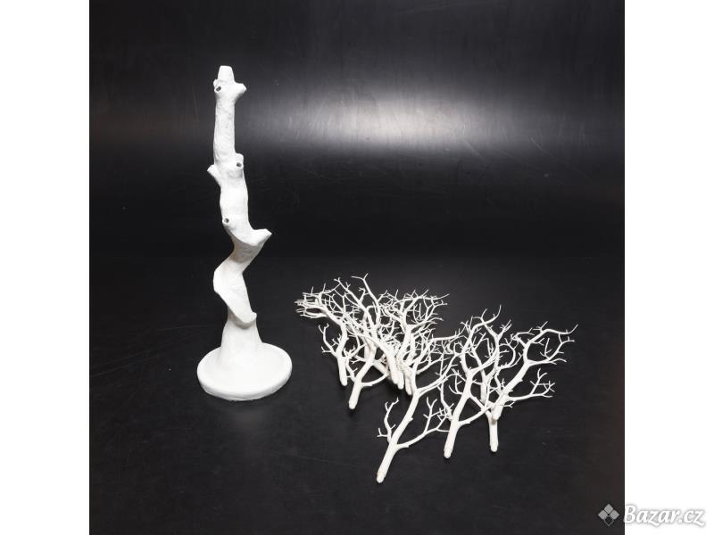Umělý stromeček Inweder bílý plastový