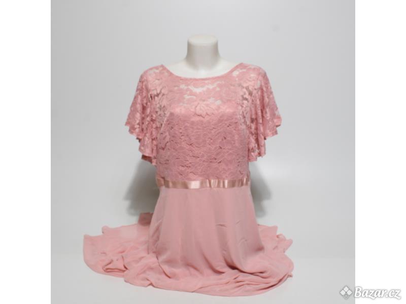 Dámské růžové šaty vel. XXXL Dresstells