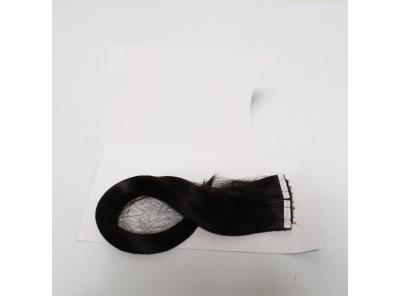 Prodloužení vlasů Silk-co 43 cm černé