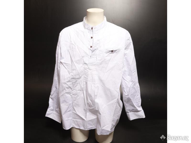 Pánská košile Yaohuole bílá XL