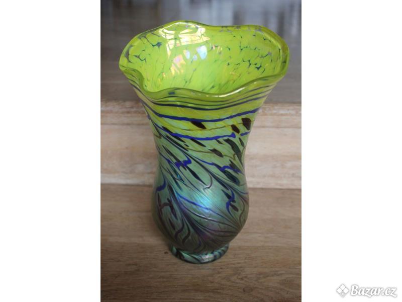 Sklo - Váza ( Irisované sklo )