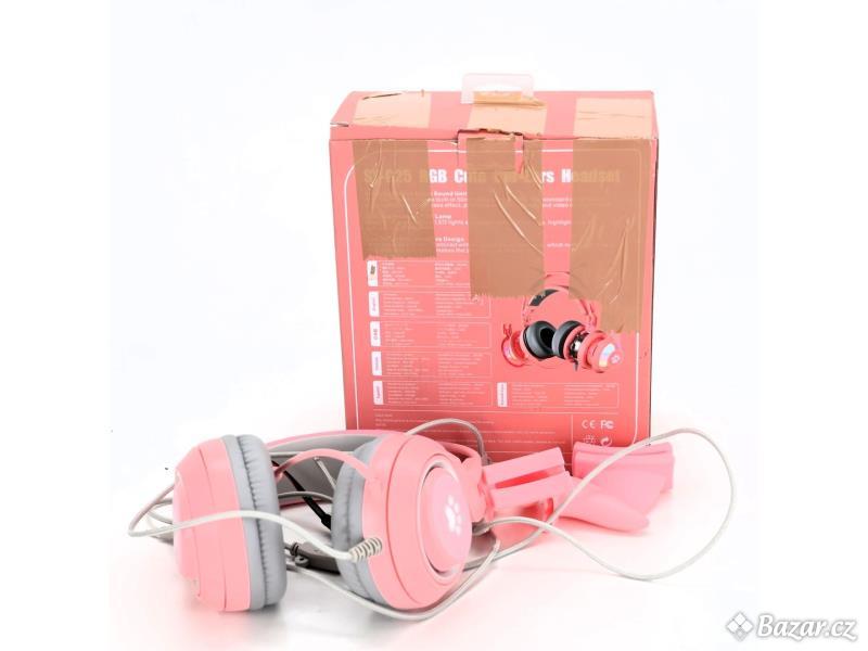 Dětská sluchátka JYPS SY-G25 růžové