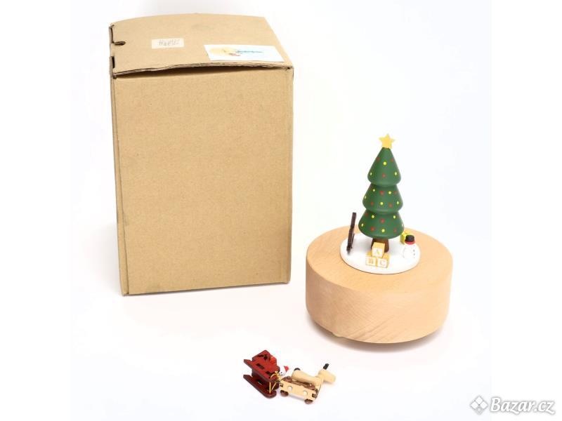 Vánoční dřevěná hrací skříňka Garosa