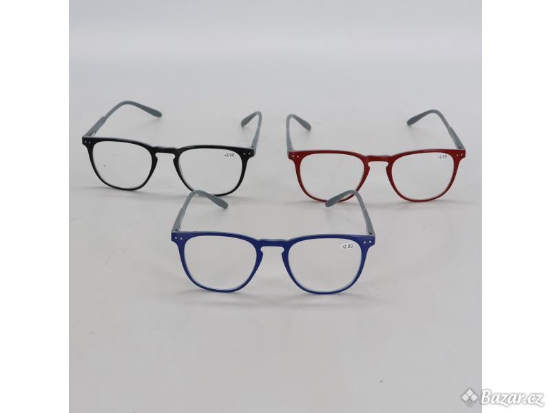 Sada dioptrických brýlí Suertree, + 2.0