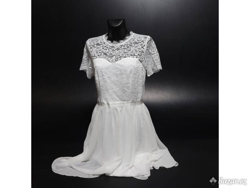 Krajkové šaty Dresstells bílé vel.L