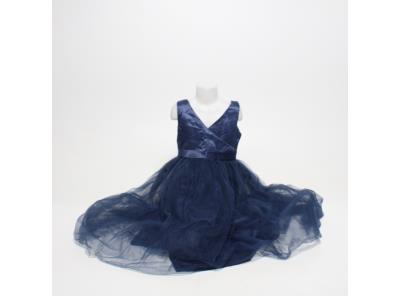 Dívčí šaty NNJXD modré vel. 150
