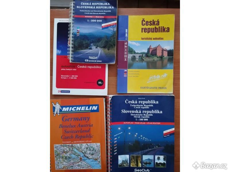 Autoatlasy, mapy, beadeker, průvodci ČR i Evropa