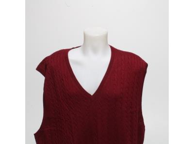 Pánská vesta Kallspin pletená červená