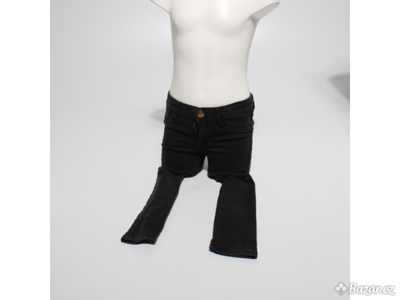 Černé džíny s knoflíky pro děti