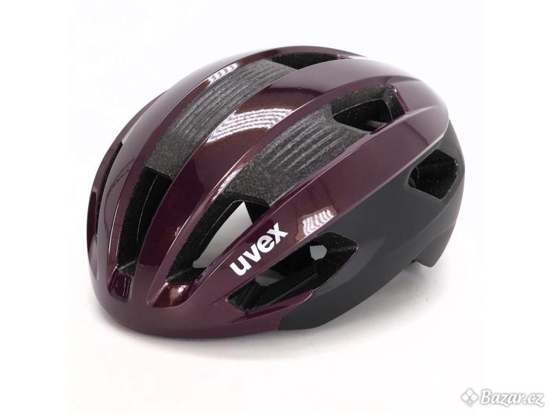 Fialová helma na jízdní kolo Uvex 